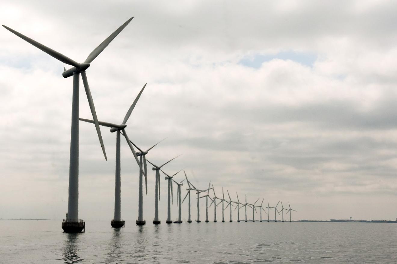 The Middelgrunden Off Shore Windturbines