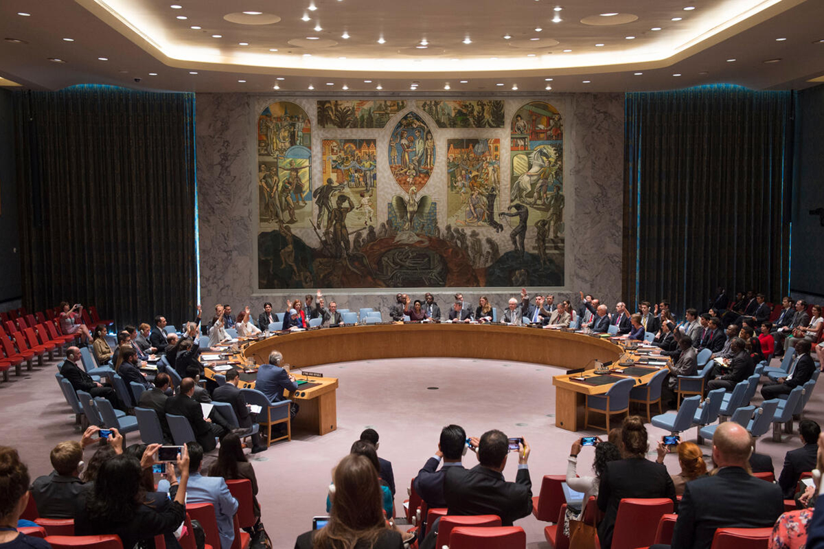Security Council members voting