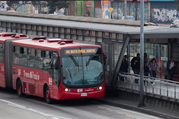 Buses at a station